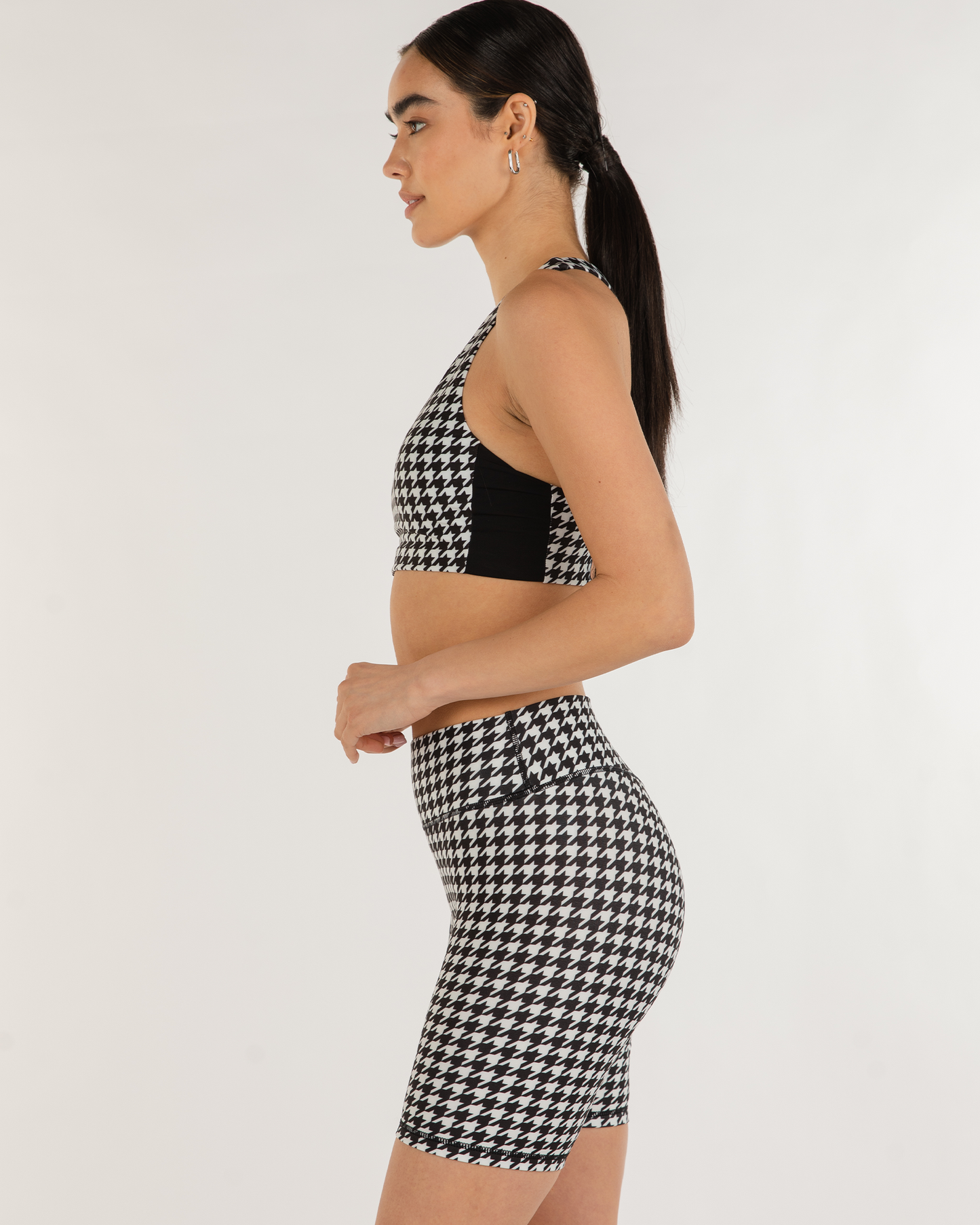 Elsa Fleece V Neck Longline Bra