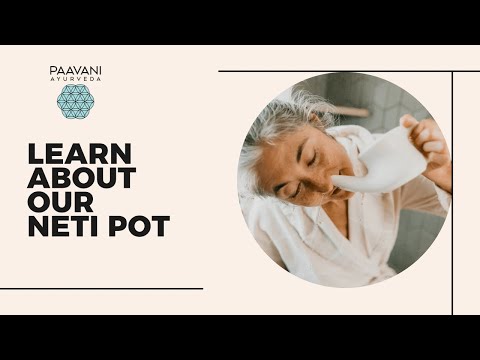 Ceramic Neti Pot | Ayurvedic Nasal Cleansing Tool for Sinus Health