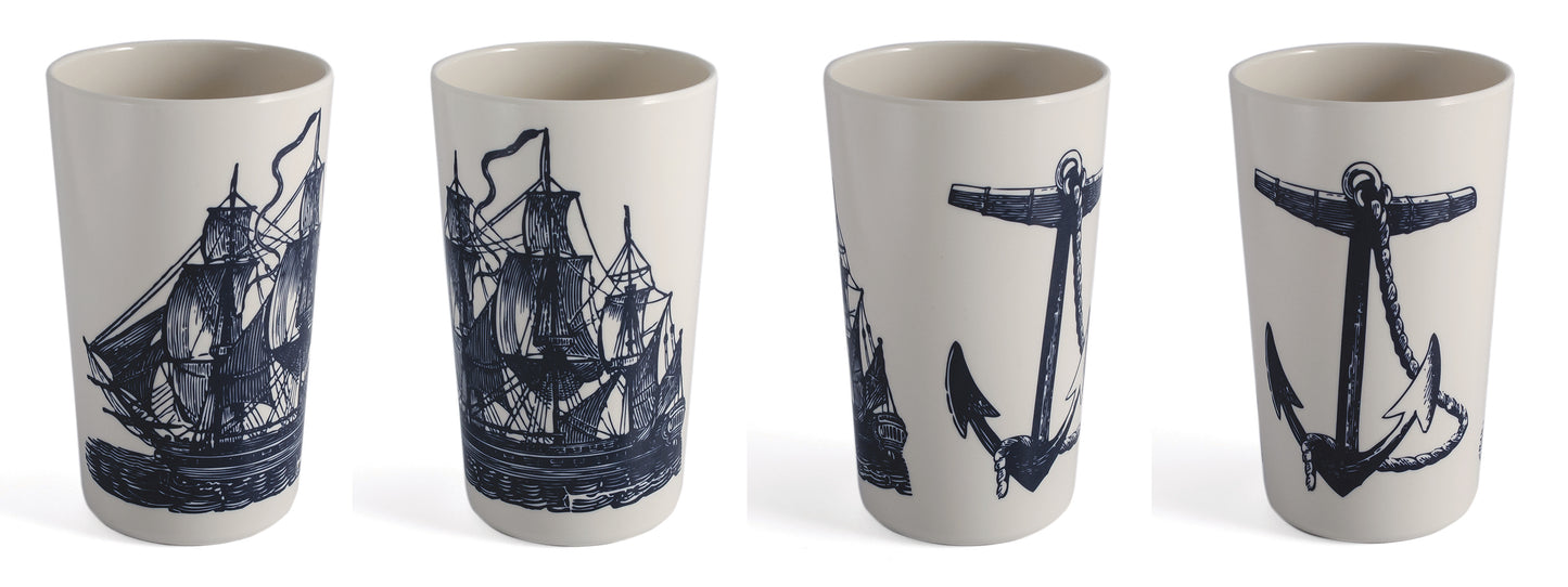 Scrimshaw Tumblers S/4