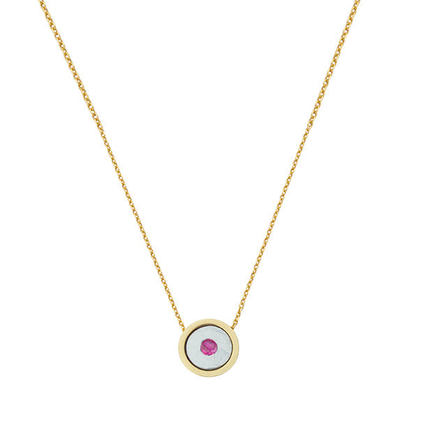 BIRTHSTONE 14K GOLD NECKLACE