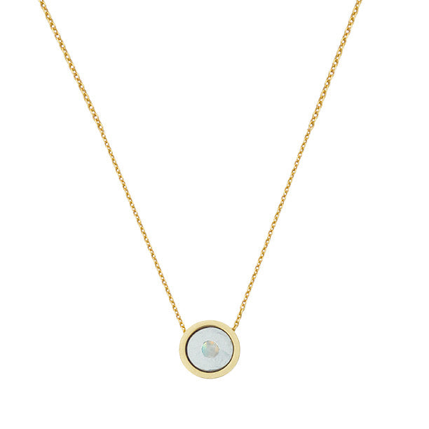 BIRTHSTONE 14K GOLD NECKLACE