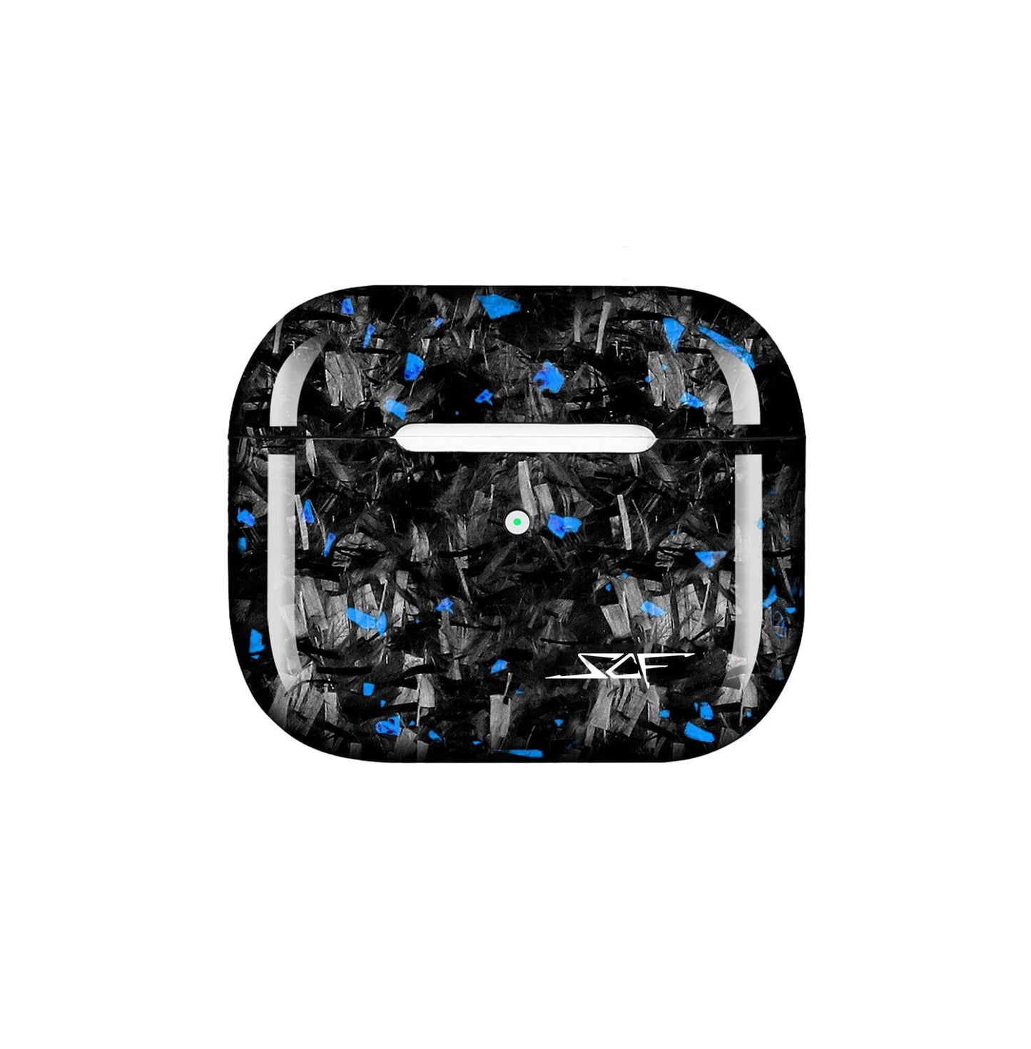 Apple AirPods | Blue Flake Forged Carbon Fiber Case