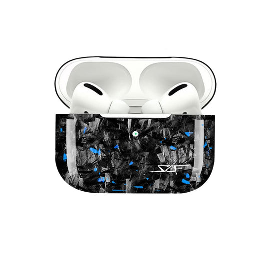 Apple AirPods | Blue Flake Forged Carbon Fiber Case