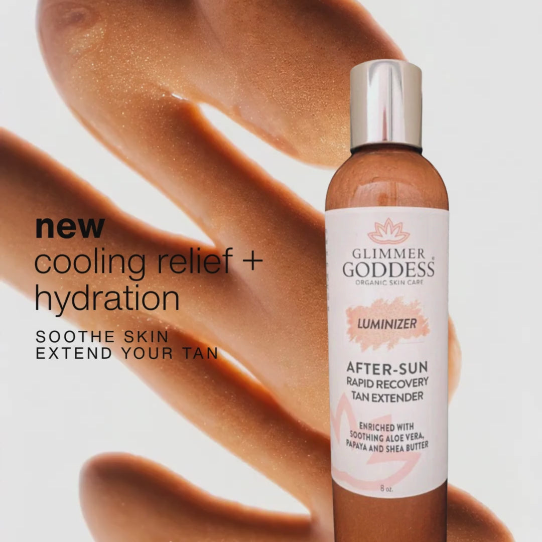Organic After Sun Lotion & Tan Extender + Luminizing Shimmer