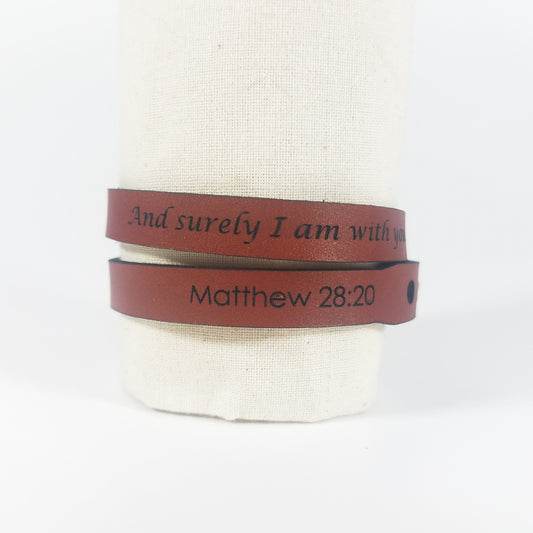 Spiritual Wrap Bracelets - And surely I am with you always