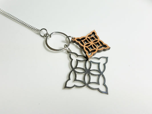 Moorish Diamond Charm Necklace