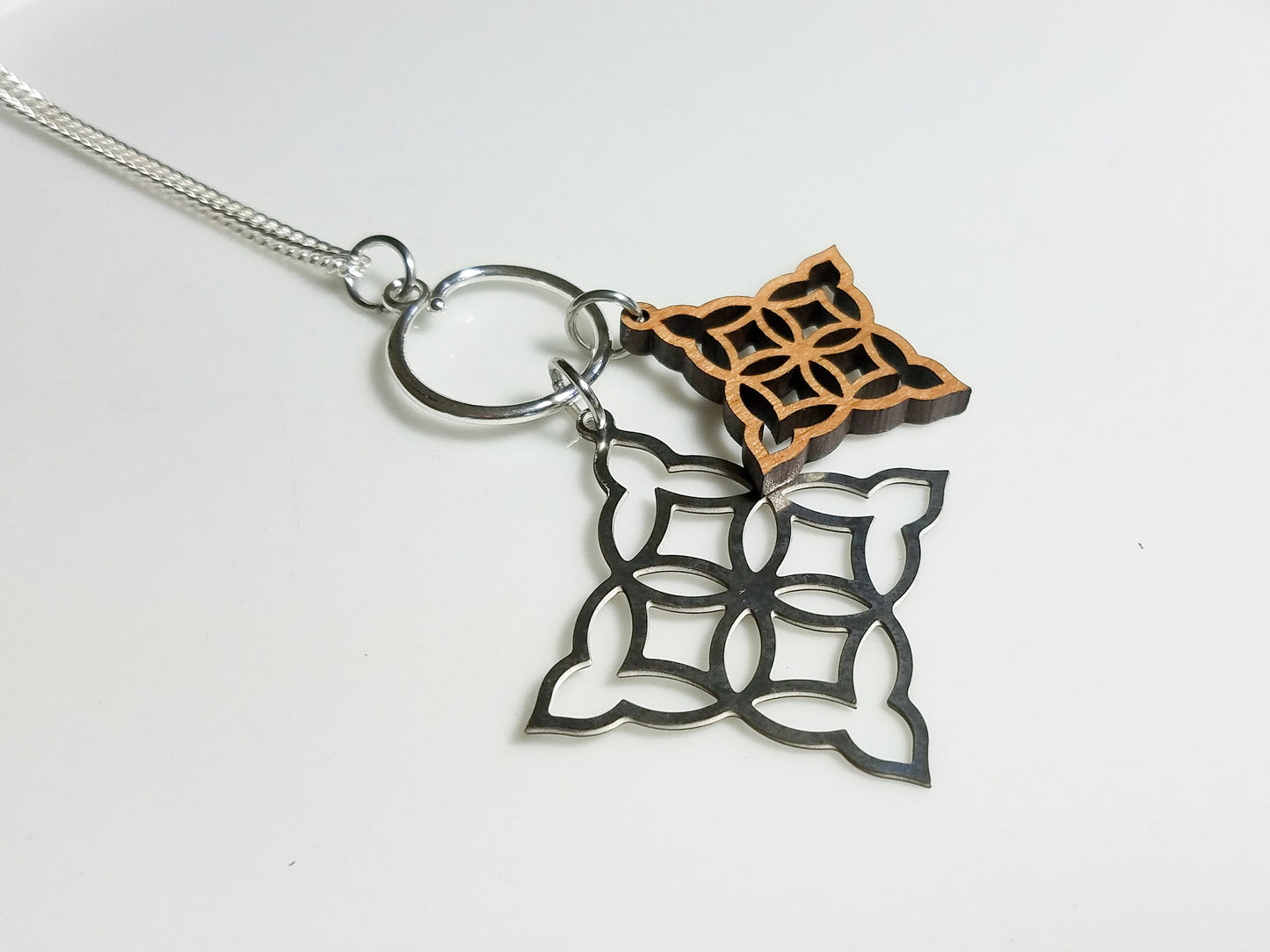 Moorish Diamond Charm Necklace