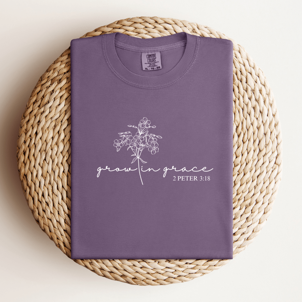 Grow In Grace Purple T
