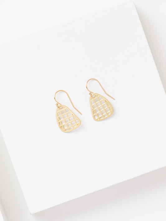 MOD Earrings | mini grid earrings